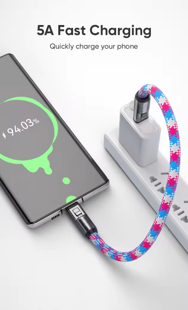 2-in-1 Lanyard Long Charging Cable