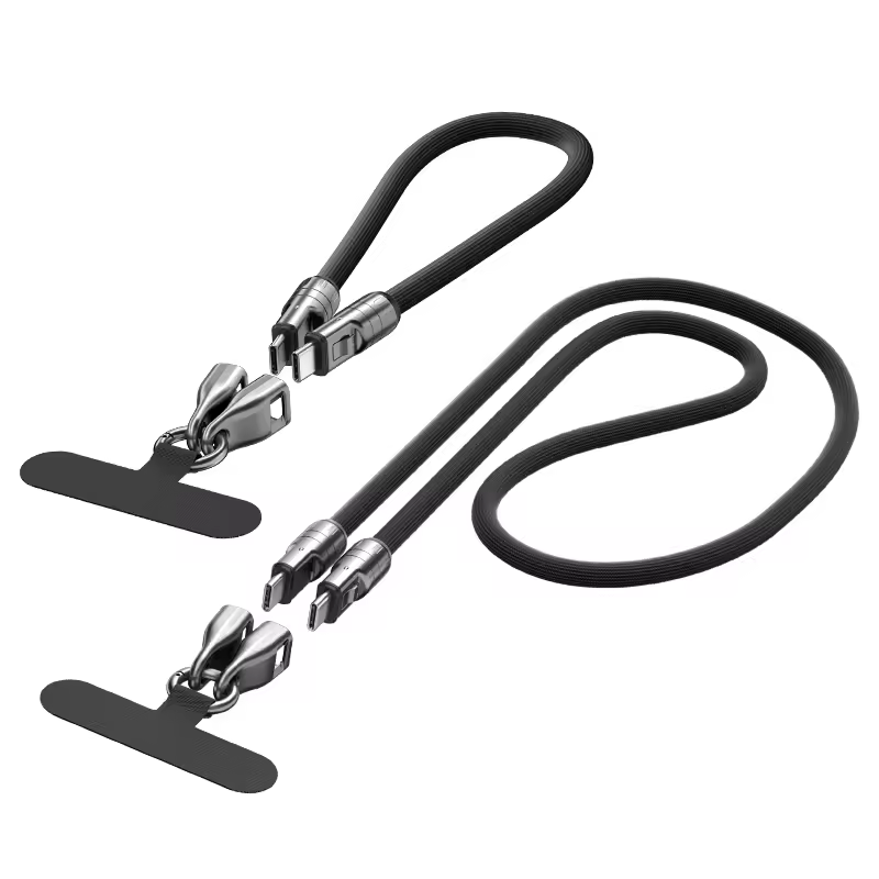 2-in-1 Lanyard Long Charging Cable