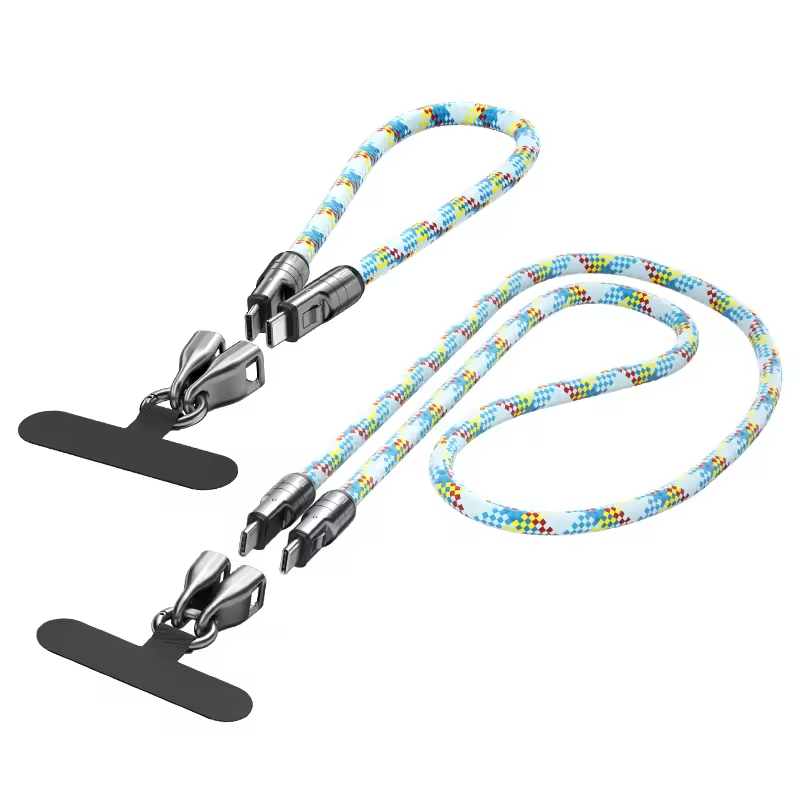 2-in-1 Lanyard Long Charging Cable