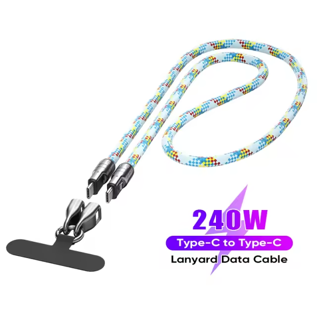 2-in-1 Lanyard Long Charging Cable