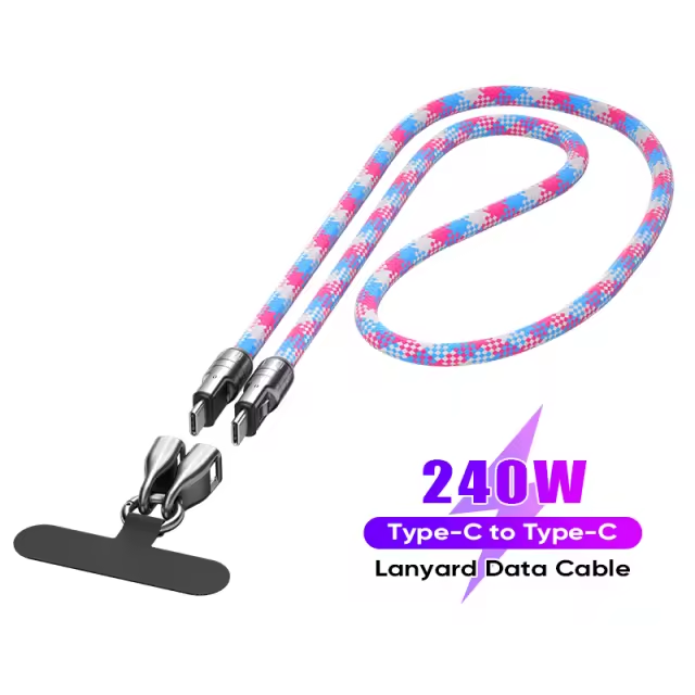 2-in-1 Lanyard Long Charging Cable