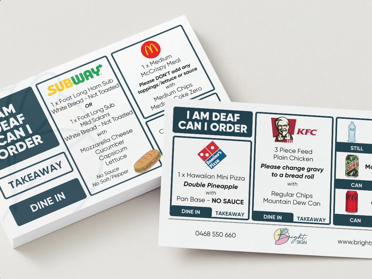 Custom Communication Cards