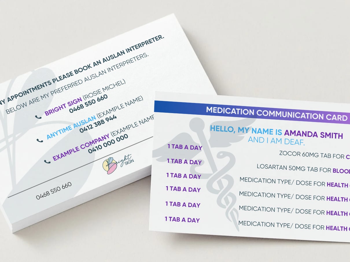 Custom Communication Cards