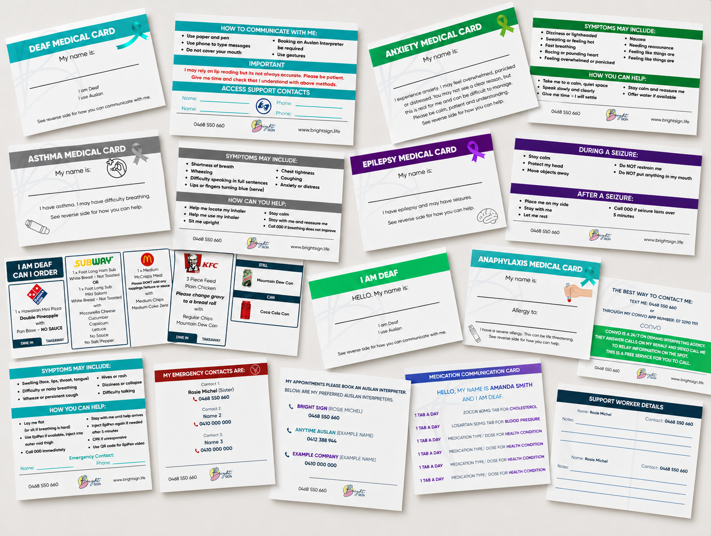 Custom Communication Cards