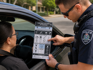 Driver / Police Communiction Card - NDIS - $40